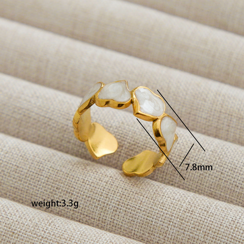 Wholesale Open Ring Stainless Steel Geometric Versatile Stainless Steel Ring